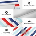 thumbnail image 6 of Blue Red Striped Outdoor Rug for Patio/Deck/Porch, Non-Slip Large Area Rug 6 x 9 Ft, Farmhouse Stripes Simple Art Indoor Outdoor Rugs Washable Area Rugs, Reversible Camping Rug Carpet Runner, 6 of 8