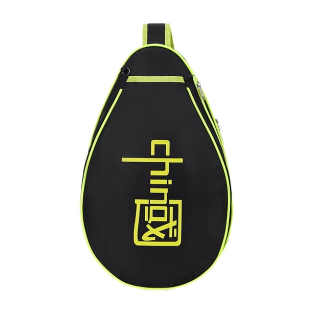 Bolsa de raqueta de tenis Strade Fareast Limited para bádminton y pickleball Negro Verde