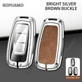 thumbnail image 5 of For Infiniti B 3/4 buttons key case Q60 Q70 QX50 QX60 Holder Zinc alloy+leather Car Remote Key Case Cover Protect Shell, 5 of 15