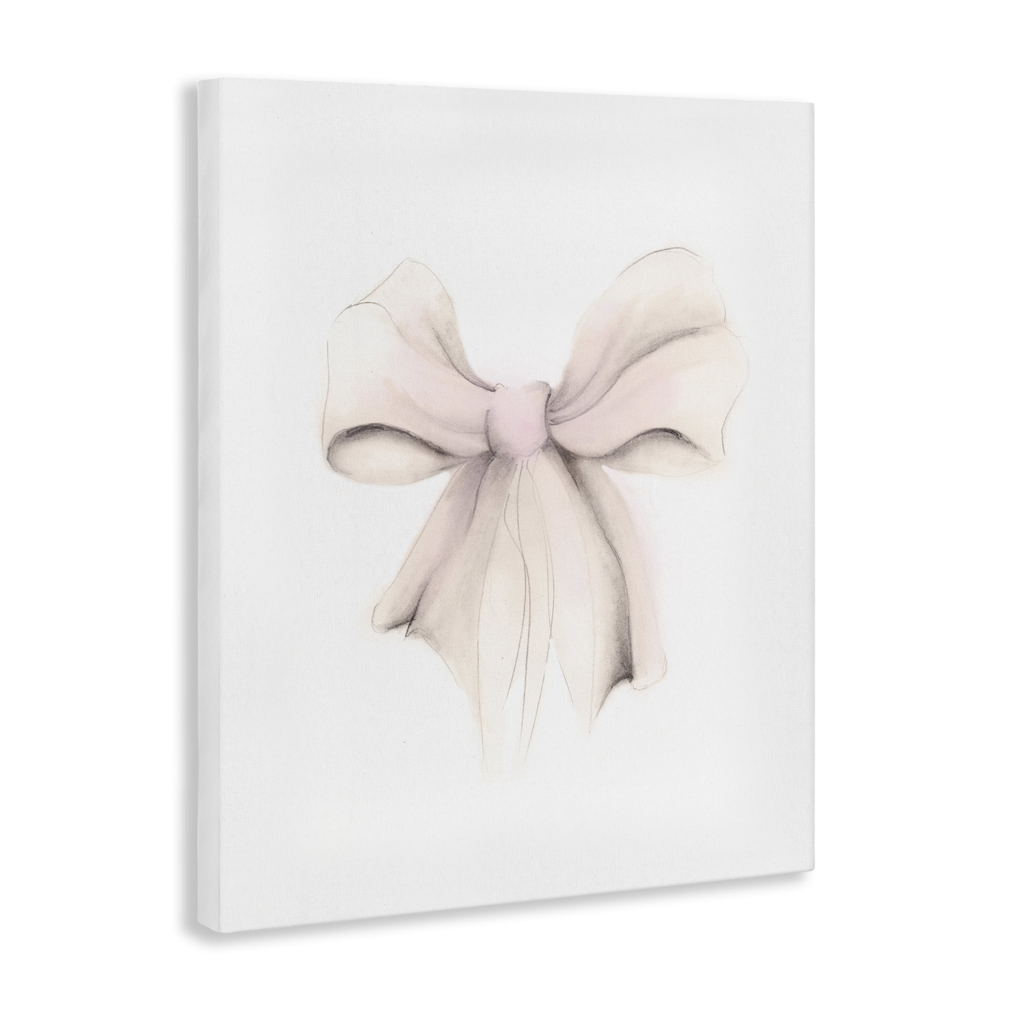Stupell Industries Soft Pale Ribbon Beauty & Fashion Painting Gallery Wrapped Canvas Art Print Wall Art, 30 x 40
