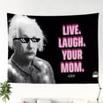 thumbnail image 1 of Tapestry Live Laugh Your Mom para pared, diseño estético, 150 x 100 cm, 1 of 3