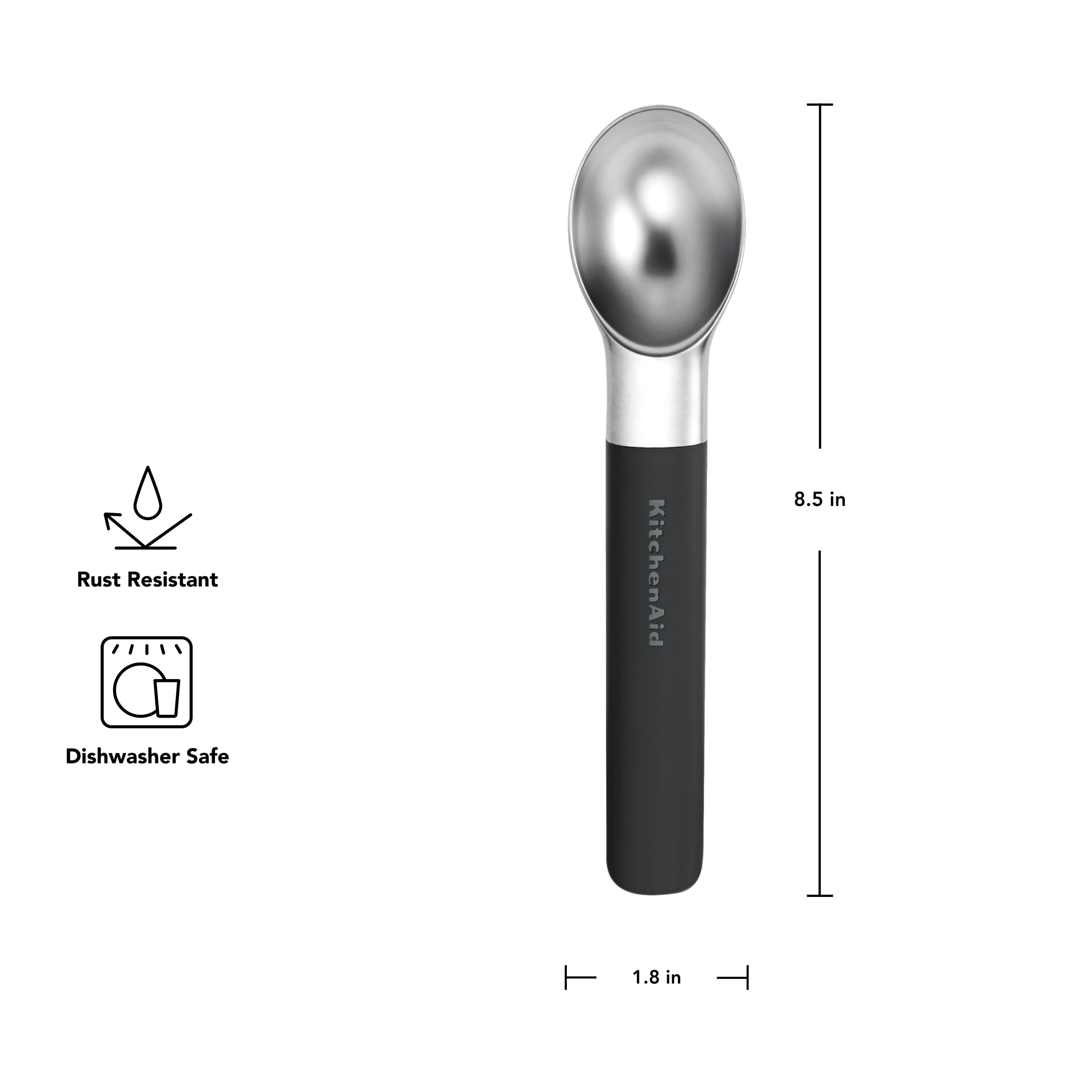 KitchenAid Ice Cream Scoop, Black