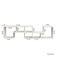 thumbnail image 4 of L-Shaped TV Stand for 55 Inch TV, Sectional Television Table with Storage case and Shelves, 2pcs L Shape Bookcase for Living Room Bedroom, Easy Assembly, White, 4 of 7