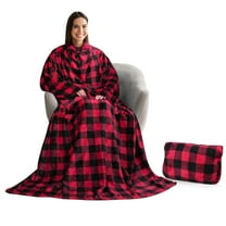 Catalonia Wearable TV Blanket with Sleeves Arms Micro Plush Fleece Wrap Throw Robe 73 x 51”