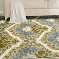 thumbnail image 6 of Chloe Non-Slip Floral Damask Indoor Washable Area Rug by Blue Nile Nills, 6 of 6