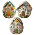 thumbnail image 5 of Patchwork Felt Egg House DIY Kit Felt Easter Eggs House Kit DIY Embroidery Felt Kit Holiday Decoration Easter Eggs Home Ornaments Parent-Child Interaction with Material Package Instructions, 5 of 10