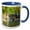 Blue/White, variant on 3drose, Guam, Talofofo. Cool and Relaxing Talofofo Falls., 15oz Mug