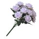 thumbnail image 2 of Wosthever Ramo de rosas artificiales de 12 cabezas, ramo de flores de simulación, decoración del banquete de boda, rosa Flores artificiales púrpura, 2 of 6