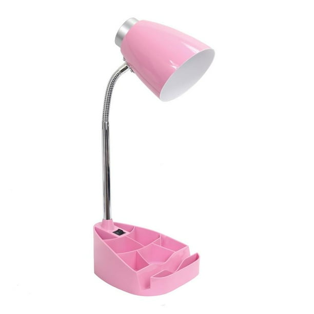 Limelights Organizer Gooseneck Desk Lamp with Tablet Stand for Dorm