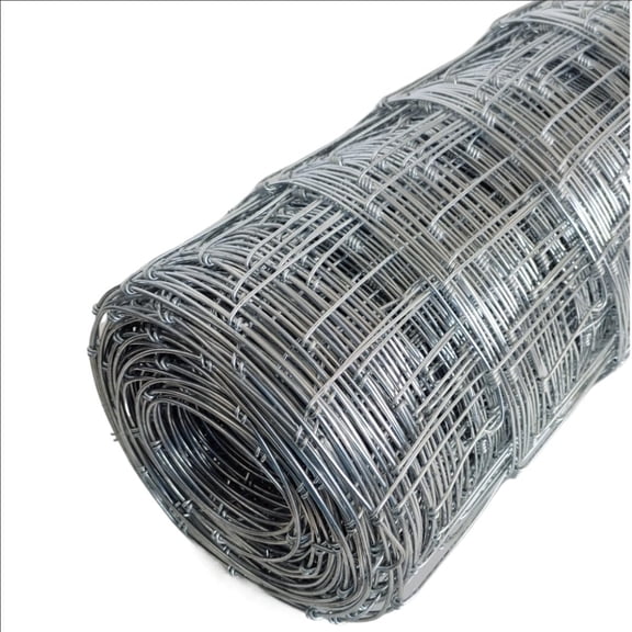 Farm Fence, 4ft x 328ft 14-Gauge Galvanized Steel Wire for Cattle, Deer, Goat, and Livestock Animal Protection