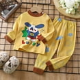 thumbnail image 4 of Conjunto de ropa de dormir para niños, ropa de dormir, Jersey, top, pantalones, pijama de Navidad, dibujos animados de dinosaurios, pijamas para bebés, niños y niñas, invierno, otoño, 4 of 4
