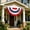 A, variant on WLAGOOD Independence Day Patriotic Fan Shaped Flag,Screen Printed Fade Proof Flag with Metal Buttonhole for Garden Porch Indoor Outdoor Holiday Party Decor