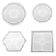 thumbnail image 1 of Molde de resina epoxi de silicona para posavasos de ágata, hecho a mano. 4 piezas, 1 of 9