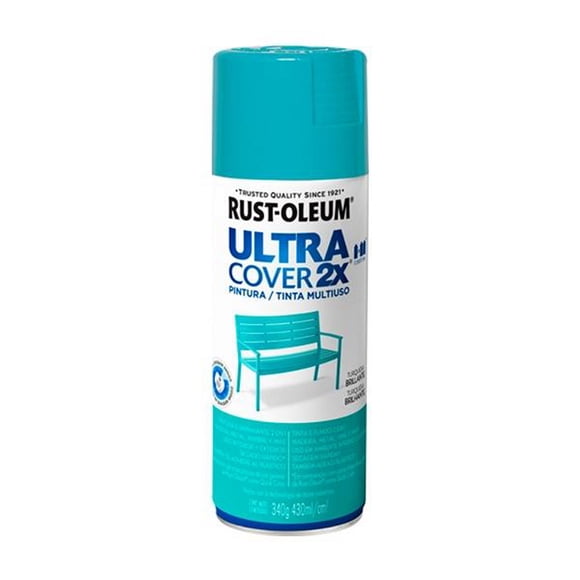 pintura en aerosol de 340 gr azul turquesa brillante