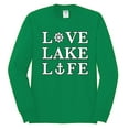 thumbnail image 2 of Wild Bobby, Anchor Wheels Love Lake Life, Men Long Sleeve Shirt, Kelly, X-Large, 2 of 4