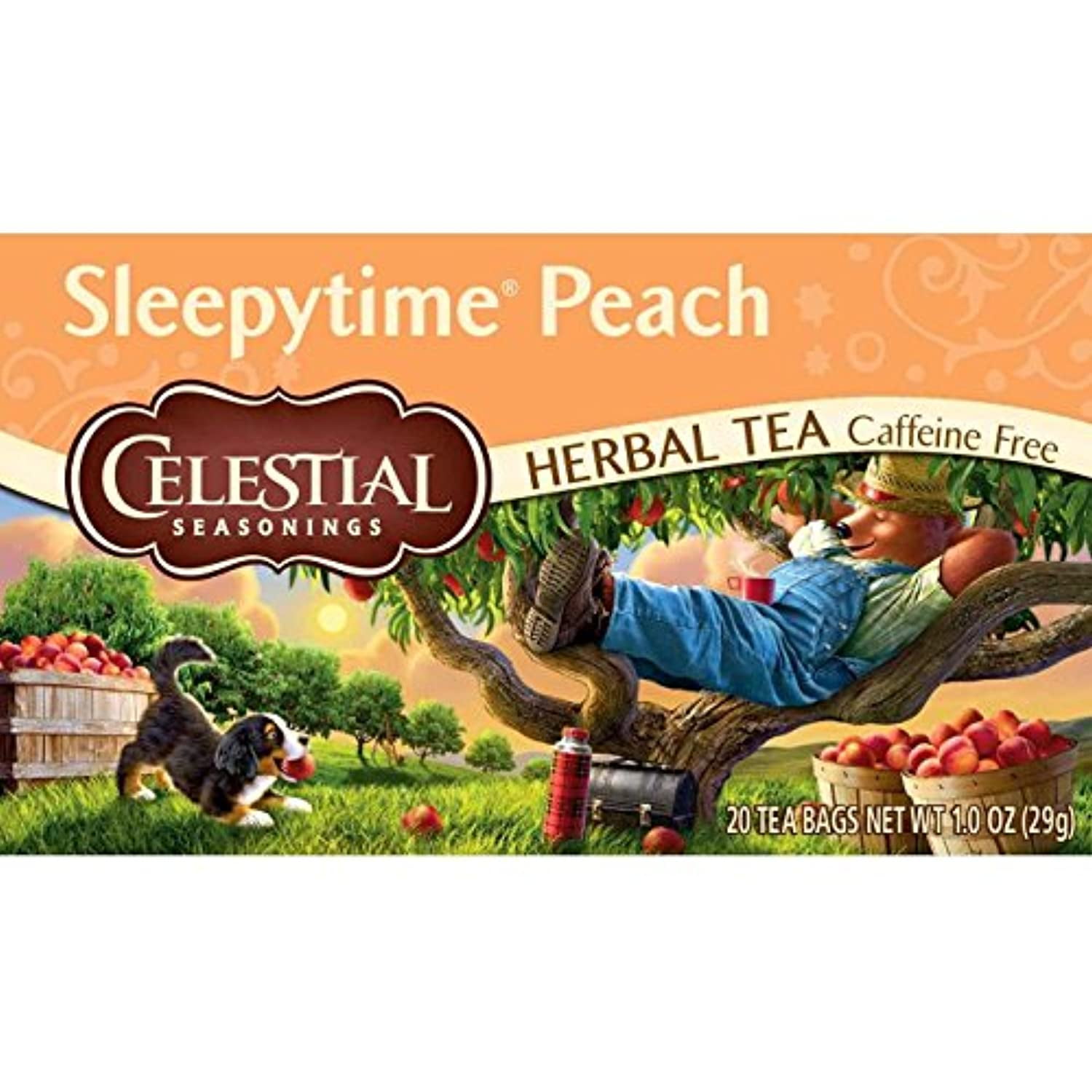 Celestial Seasonings Herbal Tea, Sleepytime Peach, 20 Ct