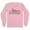 Pink, variant on Skyline Botswana South Africa Long Sleeve Shirt Unisex Large White