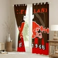 thumbnail image 3 of Erosebridal Football Blackout Curtains 42x84 inch,Football Curtains,American Football Curtains Drapes,Football City Window Curtains 2 Panels for Living Room(Cleveland), 3 of 6