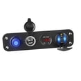 thumbnail image 1 of BELOVING Charger Socket Panel Double USB Charger Socket Power Outlet for Marine Truck Red Light, 1 of 10