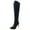 Black, variant on Boots for Women Women's Over The Knee Thigh High Heel Stretch Over The Knee Boots (Khaki,9)