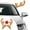 4#B, variant on Christmas Car Decoration, Big Deer Horn with Red Nose, Holiday Vehicle Ornament, Easy Install, Durable Festive Car Antlers for Family, Office, Outdoor Travel, Eye-Catching Design