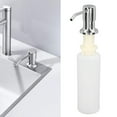 thumbnail image 3 of Dispenser For Kitchen Sink, Built In Design Sink  Dispenser, Refill From The Top Stainless Steel Kitchen  Pump With 300ml Bottle, 3 of 8