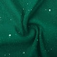 thumbnail image 5 of Women's Sequin Knit Cardigan, Metallic Sparkle Open Front Jacket, Lightweight Long Sleeve Cover Up, Shimmering Thin Cover Cardigan, Casual Evening Wear Top Blackish Green L, 5 of 5