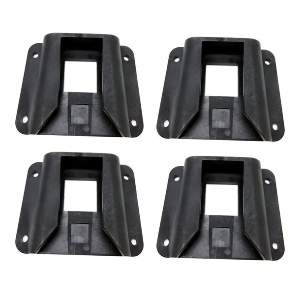 4X Adaptador de Bloque de Portador de Bicicleta para Soporte de Bastidor de Bolsa de Bicicleta Plegable Soporte de Bloque de Portador Delantero de ABS