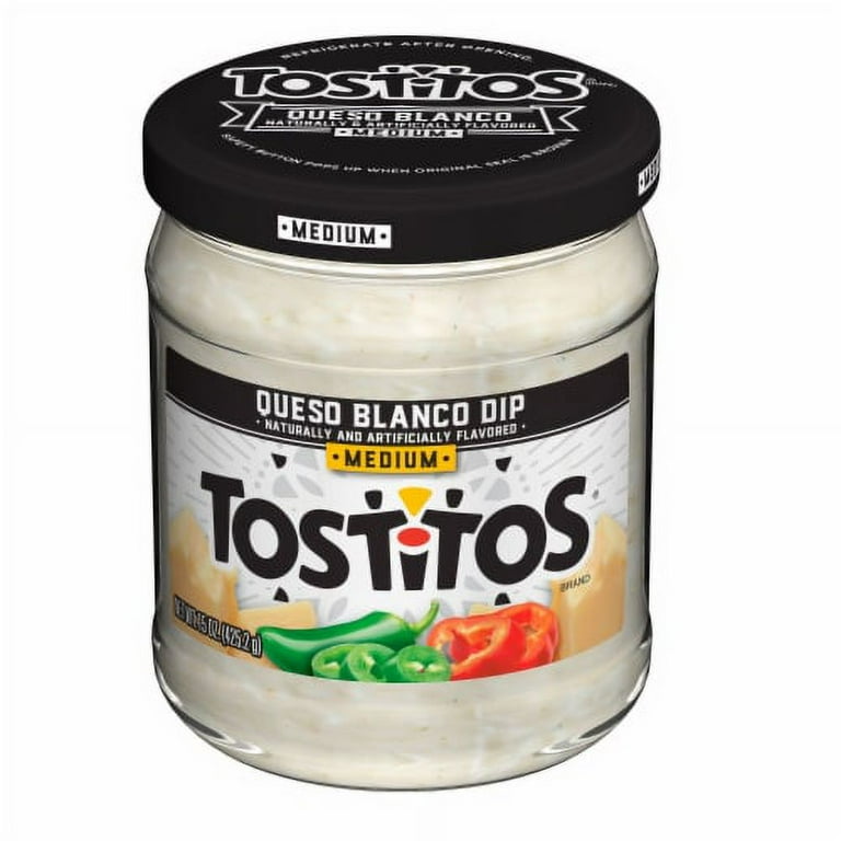 2X-Tostitos Medium Queso Blanco Dip - 15 oz - Walmart.com