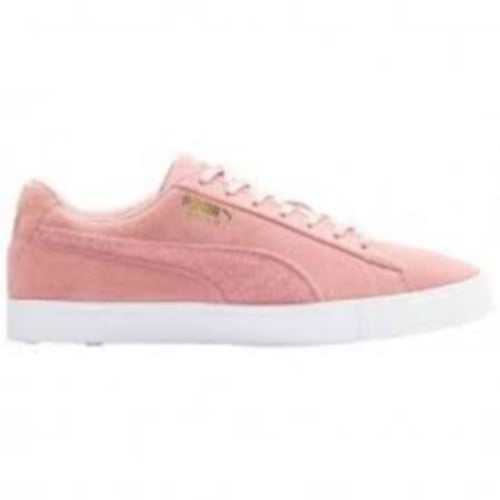 NEW Puma Youth Suede G Patch LE Spikeless Golf Shoes Bridal Rose Size 4 Y