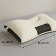 thumbnail image 3 of Buy 1 Get 1 Free, 2 Soft Woven Neck Massage Couple Pillows - Adjustable Ergonomic Orthopedic Support, High-Quality Pillow Core, Removable Pillowcase, Comfortable Sleep, 3 of 9