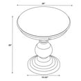 thumbnail image 4 of Linon Amelia Round Accent Table Pedestal Base 26.5" High in Espresso Wood, 4 of 5