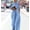 Blue#1, variant on LEBONYARD Women's Overalls with Cut-Out Details,Women Strapless Solid Color Pocket Short Sleeve Straight Loose Pants Jumpsuit Blue M