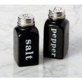 thumbnail image 2 of Design Imports Black Ceramic Salt & Pepper Shakers, 2 of 2