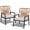 Beige, variant on LIFERUN 2-Piece Patio Armchairs Set, Wide Outdoor Rattan Chairs (21in Seat Width) with Ergonomic Curved Backrest, 3.15in Thick Cushions, WPC Armrest, for Balcony, Backyard, Terrace, Grey