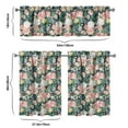 thumbnail image 6 of Kitchen Curtains and Valance Set 36 Inch Tier Pioneer Colorful Floral 3 Pieces Set Dining Room Small Curtain Drapes Cafe Curtains Valance for Home Decor Rod Pocket, 6 of 6