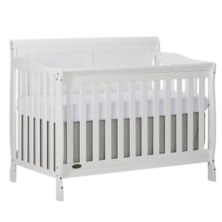Dream On Me Ashton Full Panel Convertible 5 In 1 Crib White