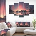 thumbnail image 1 of Purple Tinged Spring Mountains - Landscape Artwork Canvas, 1 of 3