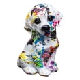 thumbnail image 1 of Estatua de perro de estilo nórdico, figura de animal, grafiti, arte, decoración del hogar, colecciones A, 1 of 7