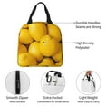 thumbnail image 3 of Yiaed Ripe Yellow Lemon Print Insulated Lunch Bag Reusable Cute Tote Lunch Box, Leakproof Cooler Lunch Bags for Work Office Travel School Picnic, 3 of 5