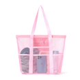 thumbnail image 2 of sunsanly Mesh Beach Bag with Zipper Large Capacity Beach Tote Foldable Design Waterproof Sand-proof Pool Bag with Pockets, 2 of 8