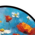 thumbnail image 4 of 36.2 Inch Round Floor Mat Abstract Floral Carpet Decor Rug for Living Room Bedroom, 4 of 6