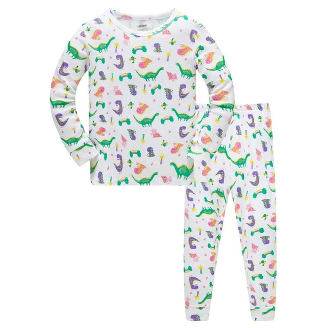 MEZZALL Pyjamas à Manches Longues pour Garçons Imprimé Personnalité Décontracté Ensemble de Pyjamas de Loisirs 3-4 Ans