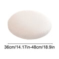 thumbnail image 2 of OCCOA Round Linen Bar Stool Cover Elastic Textured Slipcover, Swivel Rolling Stool Seat Cushion, Washable Chair Protector, A, 2 of 6