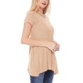 thumbnail image 2 of Women's Casual Solid Color Blouse Tunic Top Shirt, 2 of 4