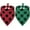 -, variant on Christmas Dog Bandana Flannel Buffalo Plaid Dog Scarfs 2 Pack,Dog Christmas Bandanas for Pet Apparel Accessories,Seasonal Bandanas for Dogs Neutral Holiday Small/Medium/Large(S,Red Green)