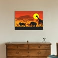 thumbnail image 2 of wall26 - African Savanna Sunset Canvas Wall Art - Wild Animals and Acacia Tree on African Savannah at Sunset - Gallery Wrap Modern Home Art | Ready to Hang - 12x18 inches, 2 of 3
