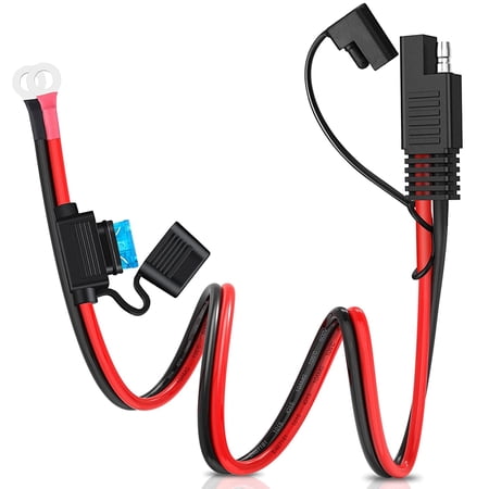 Goupchn Connecteur de batterie SAE, faisceau de bornes SAE vers joint torique 10 AWG 2 broches Goupchn Connecteur de batterie SAE, faisceau de bornes SAE vers joint torique 10 AWG 2 broches