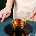 thumbnail image 4 of HLONK Mini Pan Pour Oil Pot Stainless Steel Small Flat Skillet Wok Household Sauce Saute Pots for Cooking, 4 of 6