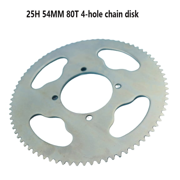 80 Teeth 25H Sprocket, 54mm 80 Teeth 25H Rear Chain Sprocket Compatible For 47Cc 49Cc ATV Quad Minimoto Motorcycle 25H Sprocket 25H Sprocket